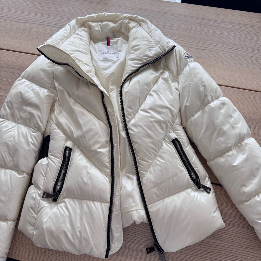 Moncler Cream Puffer Jacket - Picture 5 of 10